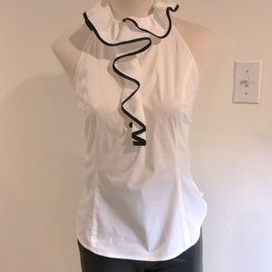 Black and White Halter top NWT